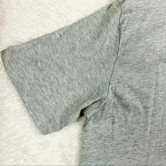 H&M Label Of Graded Goods NYC Logo Light Gray Crew Neck Cotton Blend Tee Size L - Picture 8 of 11